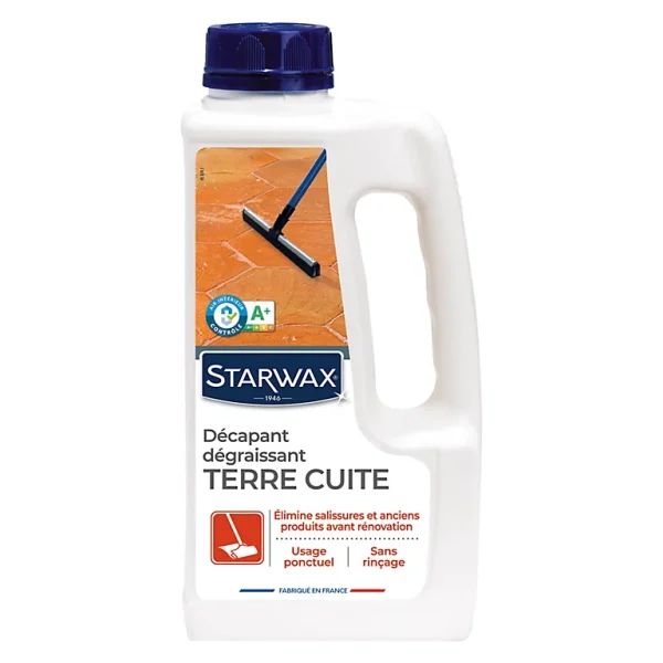 vente pas cher Castorama Décapant Avant Protection Tomettes Et Terres Cuites Starwax 1L 1