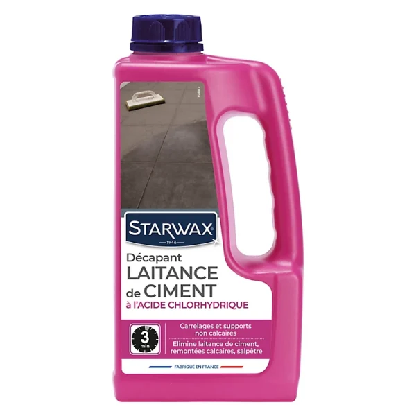 Castorama Décapant Laitance De Ciment Carrelages Starwax 1L aux meilleurs prix 1