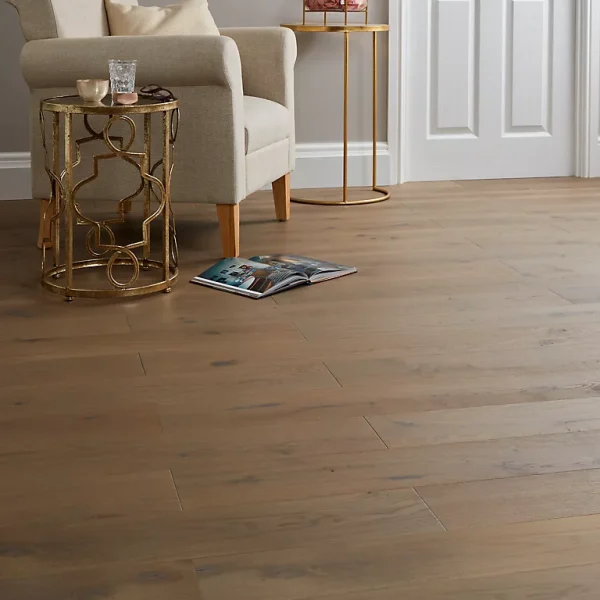 Castorama Parquet Contrecollé Clipsable En Chêne GoodHome Romsdal Finition Huilée Coloris Naturel L.15,5 X ép.1,4 Cm soldes officiel 1