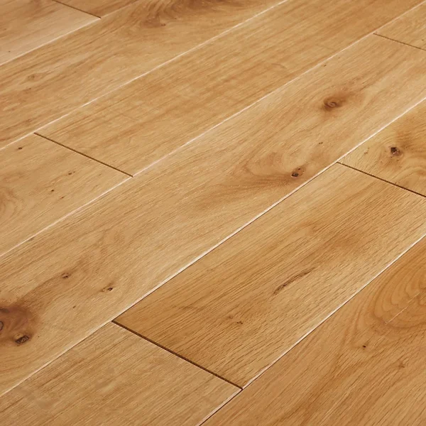 Satisfait ou Remboursé Castorama Parquet Massif à Coller En Chêne GoodHome Visby Finition Huilée Coloris Naturel L.15 X ép.1,5 Cm 1