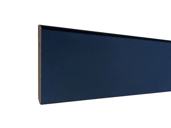 Castorama Plinthe Arêtes Vives Avec Bord Arrondi MDF Papier Noir Glossy 240 X 8 Cm, ép.14 Mm pas cher marque 1