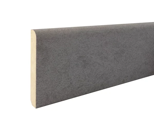 Castorama Plinthe Arrondie MDF Revêtu Papier Gris Béton 240 X 8 Cm, ép.14 Mm Prix très abordable 1