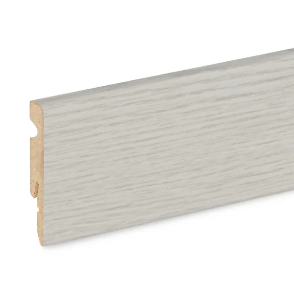 à prix réduits Castorama Plinthe Bois MDF Blanche Pour Parquet Et Stratifié GoodHome Décor 20 L.220 X H.6 X ép.1,1 Cm 1