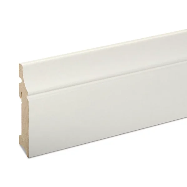 soldes pas cher Castorama Plinthe MDF Blanc GoodHome 220 X 10 Cm Décor 10 (vendue à La Pièce) 1