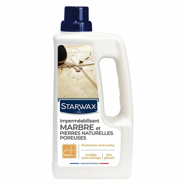 Castorama Protection Anti-tâches Invisible Marbre Et Pierres Naturelles Starwax 1L luxe soldes 1