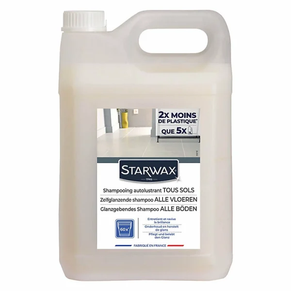 Castorama Shampoing Brillant Sols Carrelés Starwax 5L à prix réduits 1